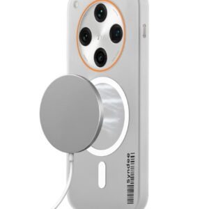 Oppo Find X8 Pro Sleek Frosted Translucent Back | Only Compatible with Wireless Magnetic Accessories | Anti-Scratch Shockproof Phone Case - White